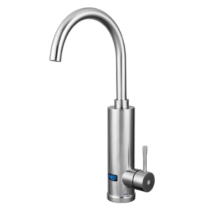 Robinet electric 3300W, flux apa 5l/min, rotire 180 grade, inox si cupru, display LED, JNOD - imagine 11